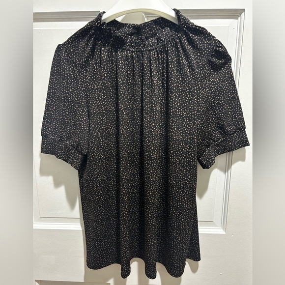 Adrianna Papell Black and Cream Blouse Elegant Top - Picture 11 of 16